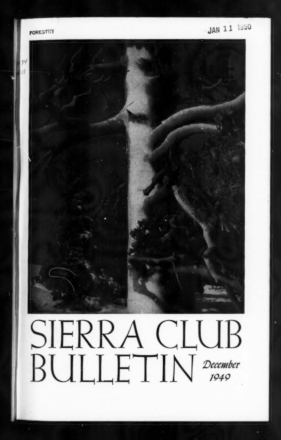 Sierra Club Bulletin 1949 Vol 34 No 11 December thumbnail